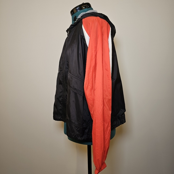 NWT CISono red black white raglan sleeves light windbreaker jacket M US - Picture 4 of 10